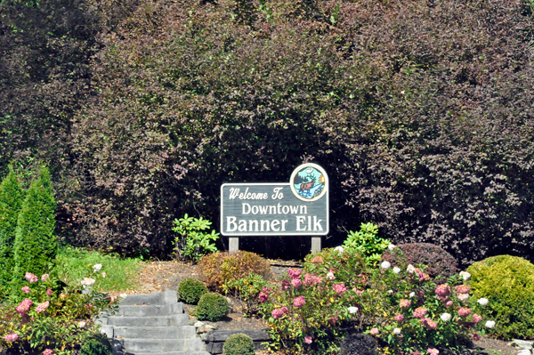 Welcome to Banner Elk sign